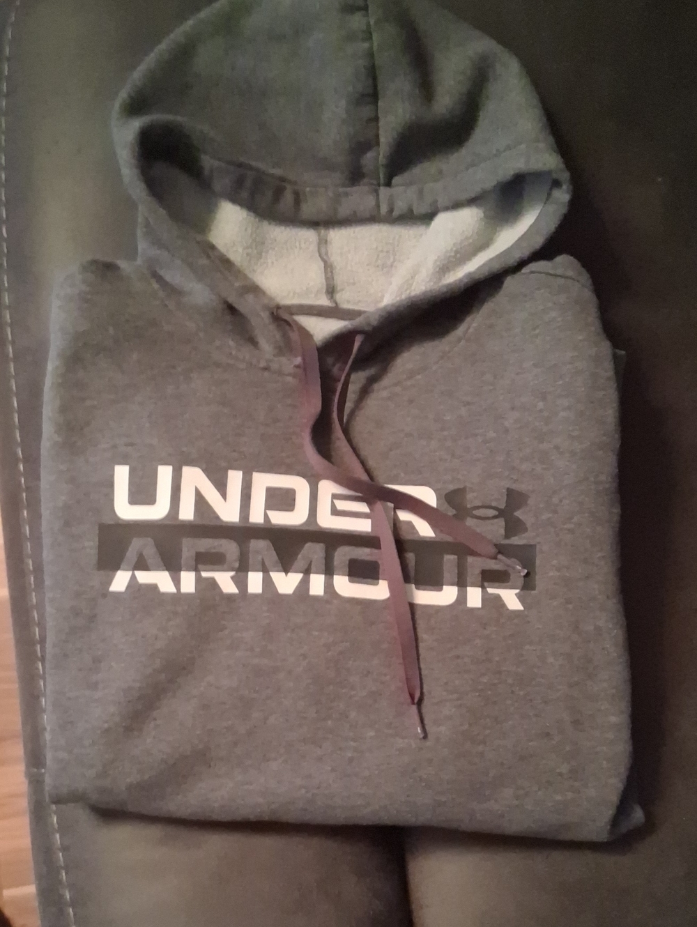 Under Armour Men's Gray Logo  Hoodie